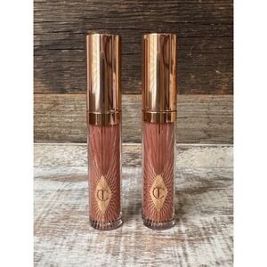 Charlotte Tilbury Pillow Talk Lip Gloss 2 Pack 2.6ml Each New | Stocking Stuffer